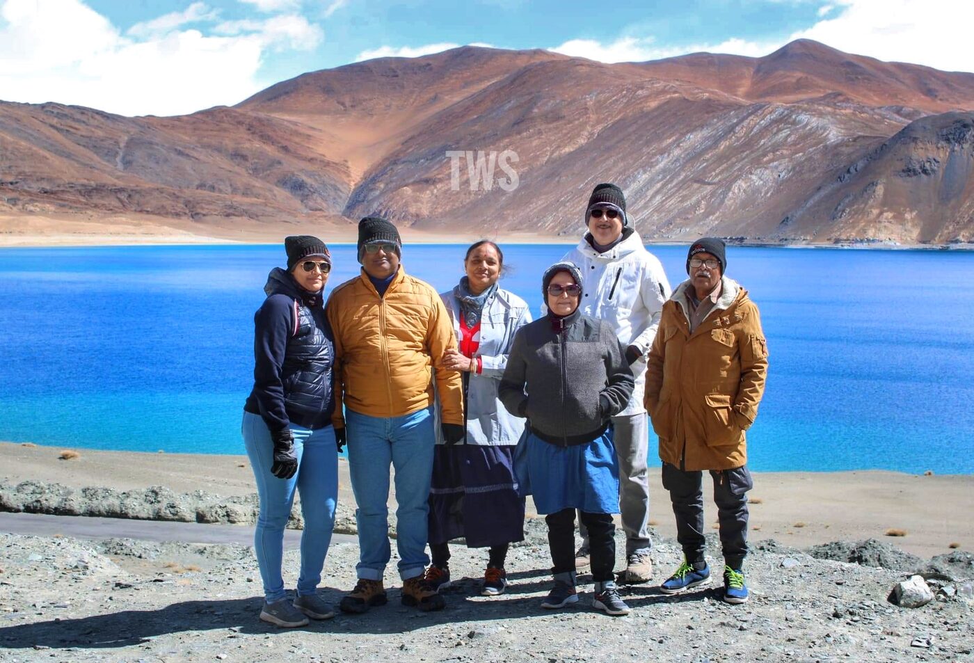 Group at Pangong Lake