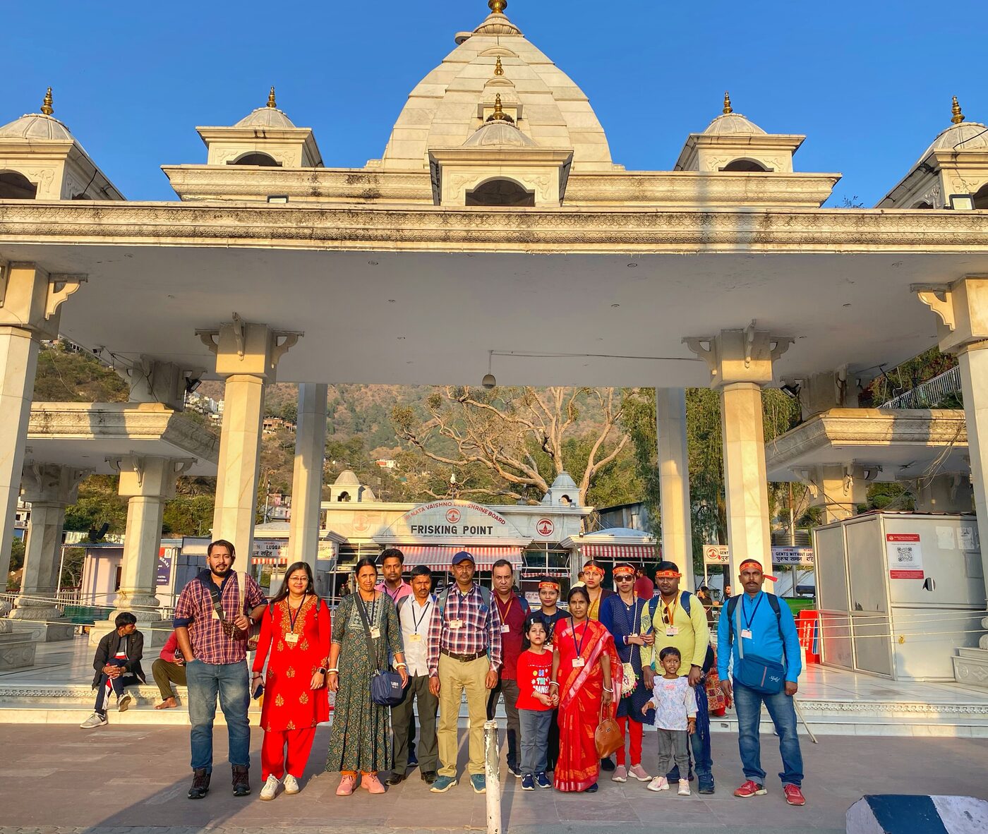 Group at Vaishno Devi shrine, Jammu